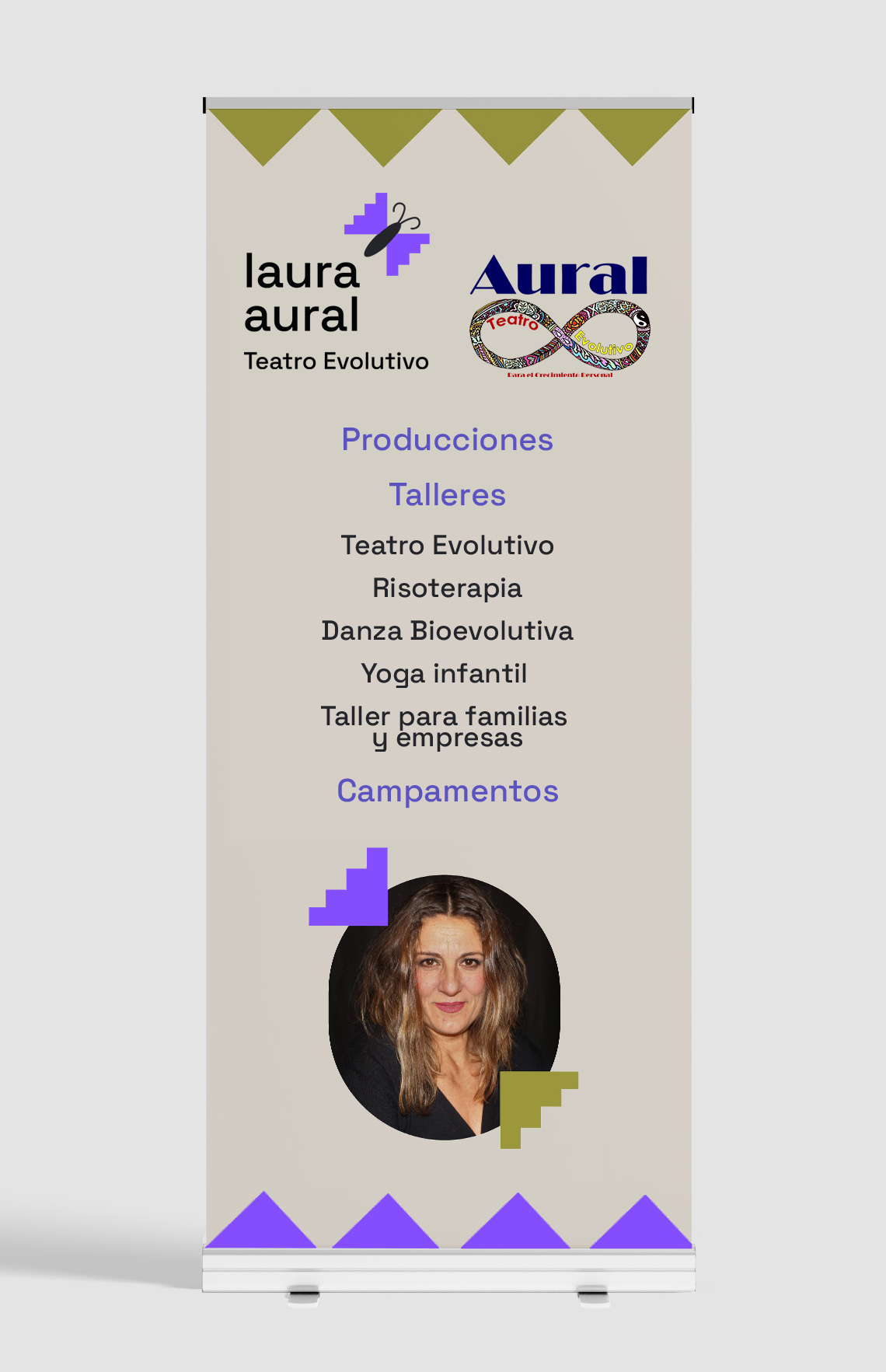Rol-up Laura Aural Teatro Evolutivo en Guadalajara y provincia
